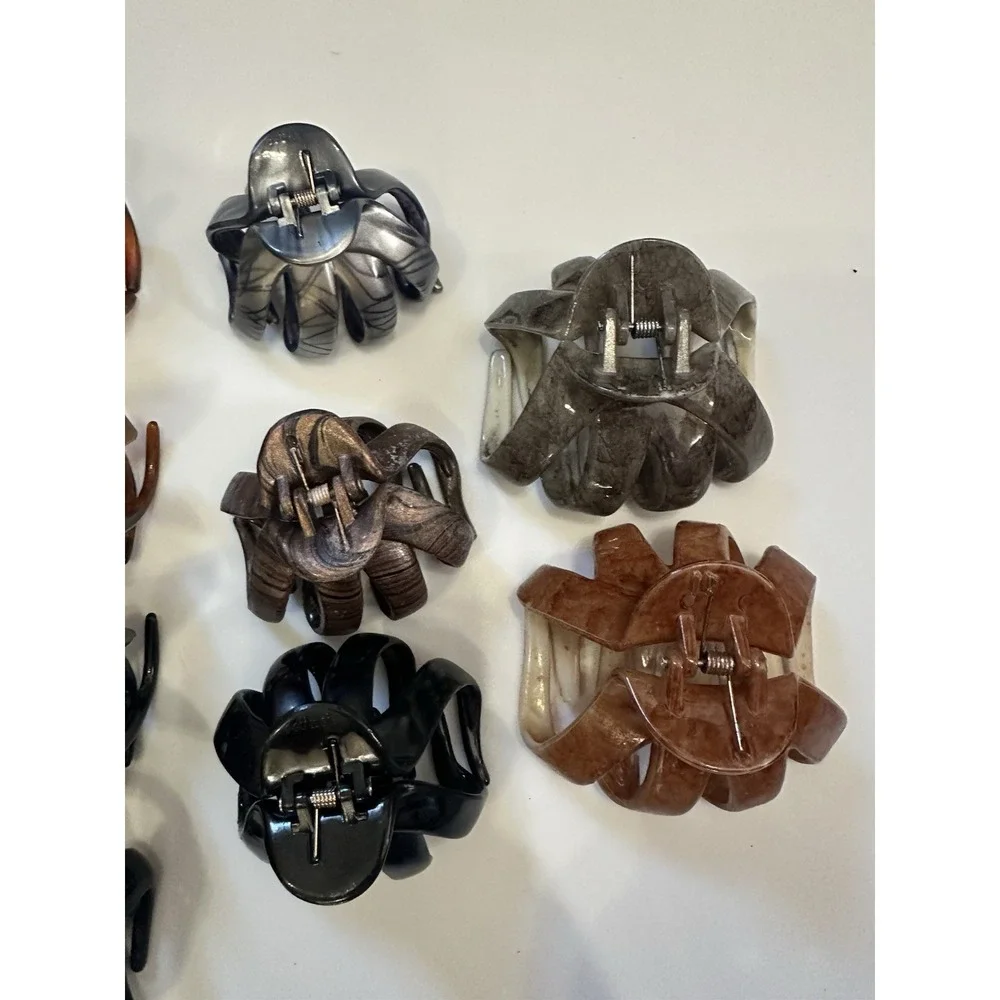 Large‎ claw clips, Lot Of 9
